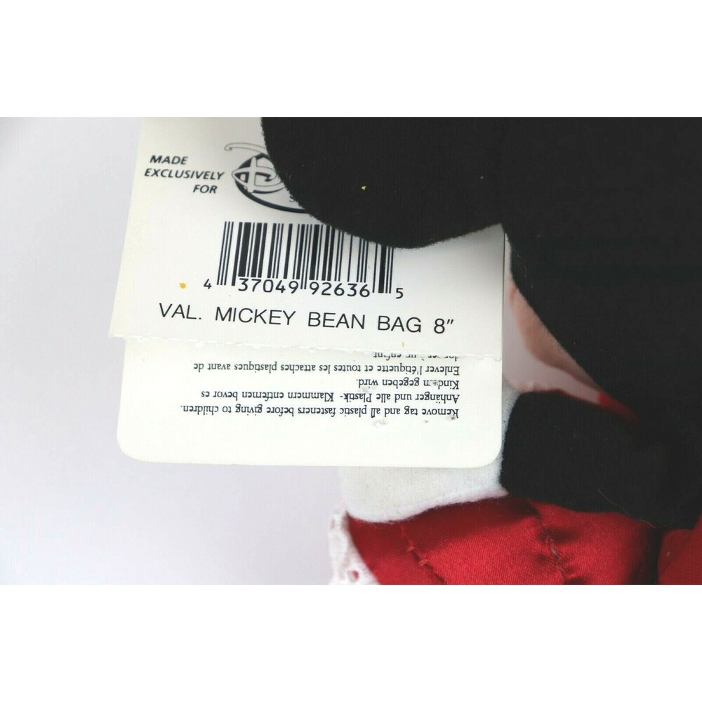 Valentine's Day Mickey Mouse Disney 8 Inch W/ Tags - Picture 3 of 3